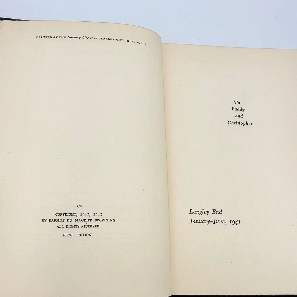 Frenchmans Creek Daphne du Maurier 1942 First Edition Hardcover Doubleday Doran